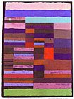 Paul Klee Canvas Paintings - Individualized Altimetry of Stripes